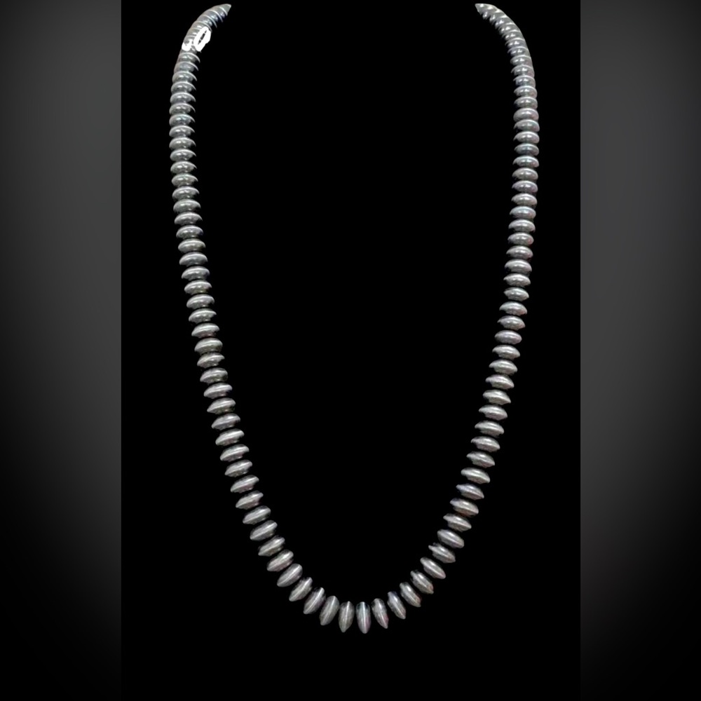 Southwest Navajo Pearl STYLE Saucer Shape Costume Beaded Necklace